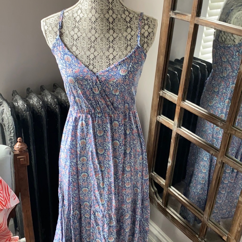 Women’s blue and pink Floral New Look Dress